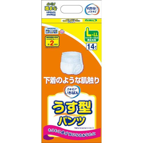 

Ichiban Thin Pants, Unisex, LL Size, 14 Pairs [ADL Classification: For those who can walk independently]