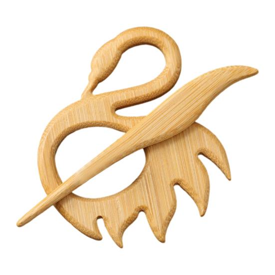 

Деревянная брошь в виде животного Панда Лебедь Белка Свитера Шарфы Брошь Булавки Значки Мягкий на ощупь трикотажный аксессуар Swan