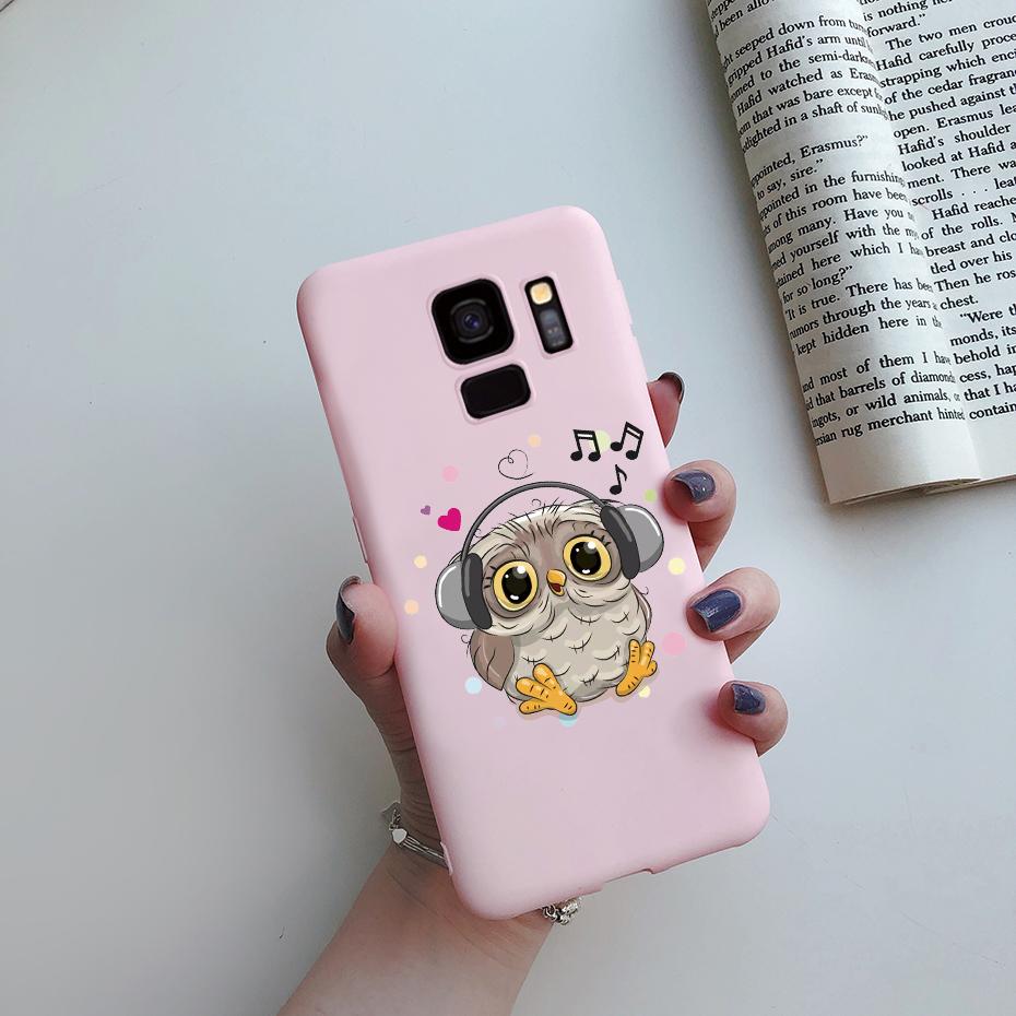Fashion Daisy Flower Cute Silicone Cartoon Phone Case for Samsung Galaxy S9 S9 Plus Samsung S 9 Samsungs9 Plus S9plus Case Cover