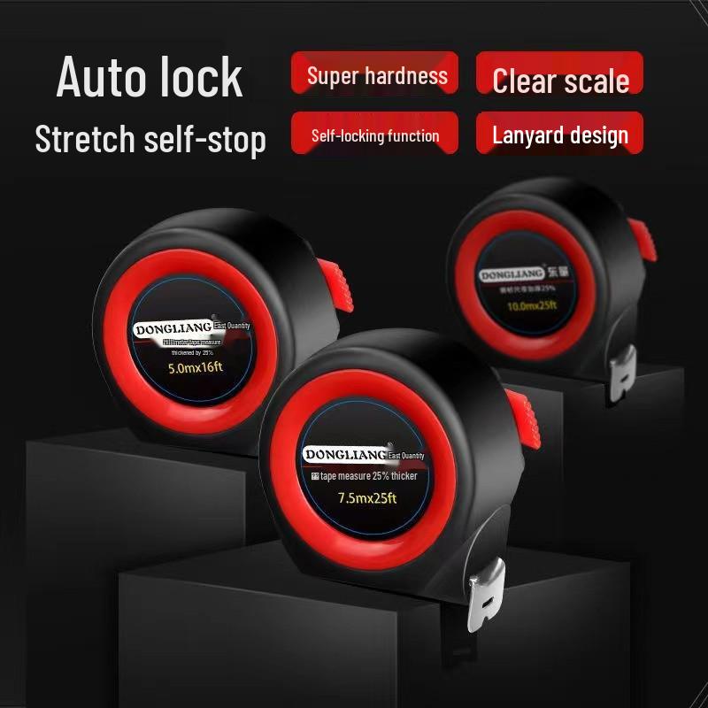 Self-Locking Steel Tape Measure with Custom Logo Option