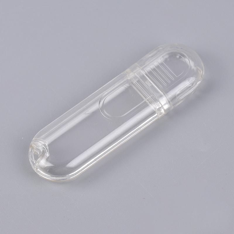 Liten plastinstrumentkapsling USB-sticka Kopplingsdosa Plast Transparent U-diskkapsling Plast U-diskhölje