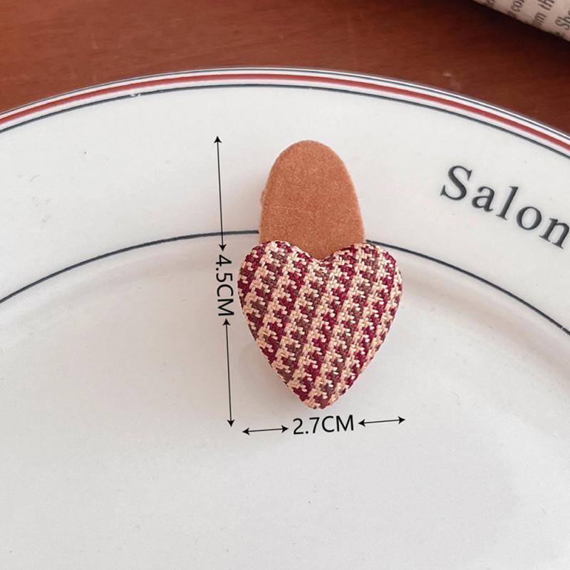 1/3/5Pcs Autumn Winter Hair Clips For Girl Woman Waterdrop Square Barrettes Solid Color Faux Fur BB Hairpins Soft Hair Accessory