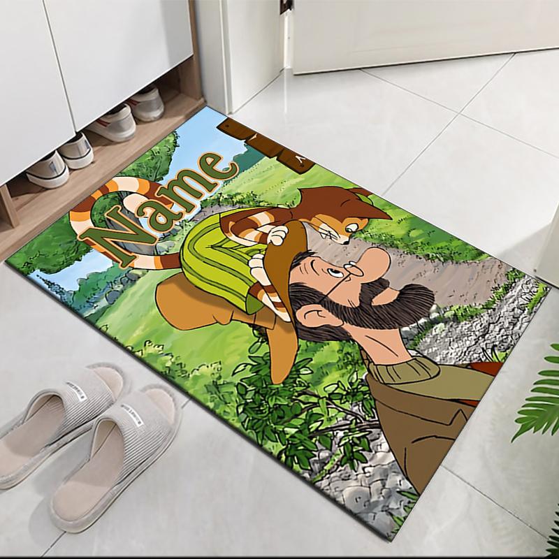 Custom Name Pettson and Findus Printed Carpet, Rug for Office Chair Living Room Bedroom Kitchen Room Decor Gifts.