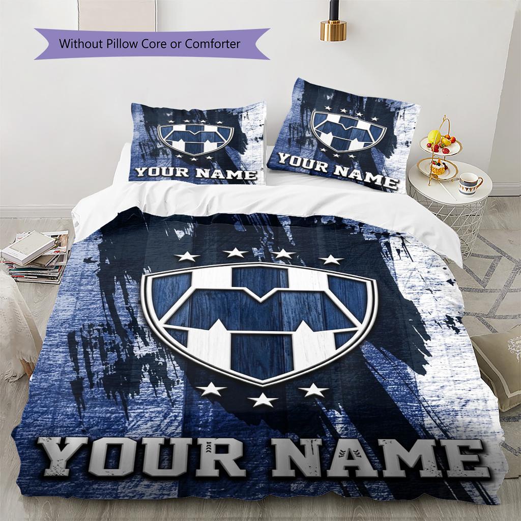Name Custom C.F. Monterrey Pattern Bedding Set Quilt Cover Pillowcase Home Decor Gift (1 * duvet cover + 2 * pillowcase, without core)