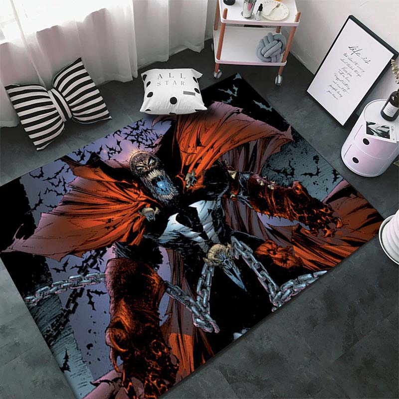 15 Size Spawn Movie Demon Pattern Carpet Rug for Bedroom Living Room Floor Rug Children Play Floor Mat Outdoor Rug Home Decor