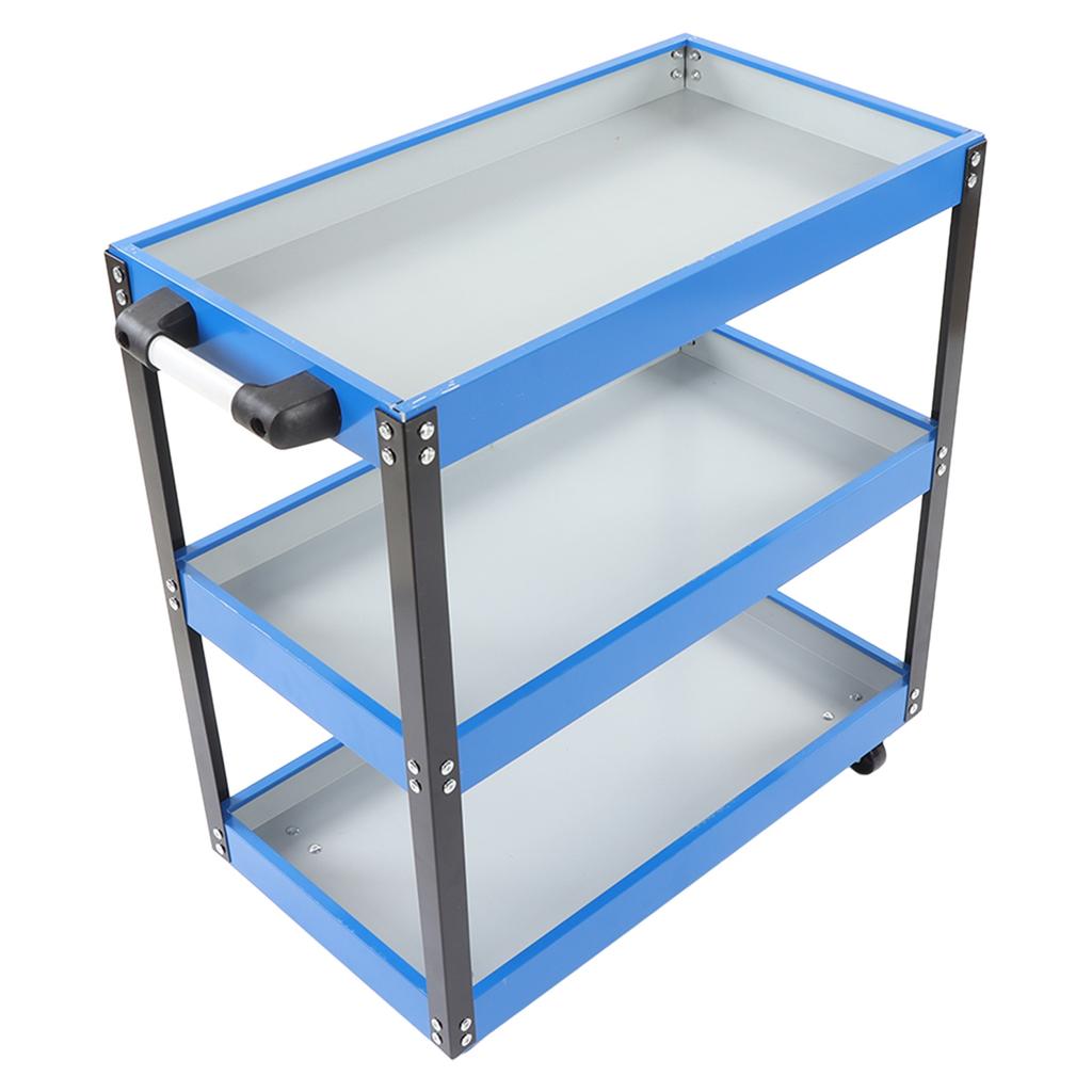 3 Tier Tool Trolley 110 LBs Load Capacity Heavy Duty Service Utility Cart for Warehouse Garage