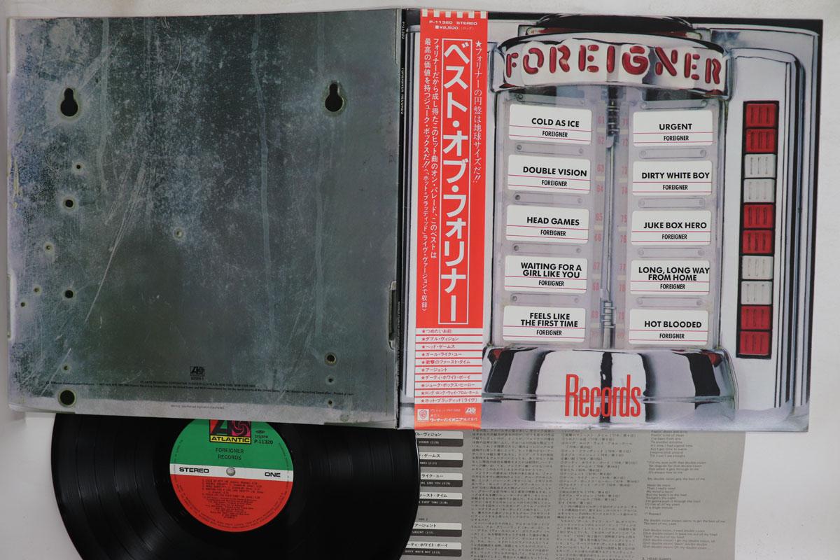 LP Record FOREIGNER Records Die Cut Sleeve P11320 ATLANTIC 1982 Japan Obi Rock Used