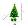 Green 3D Printed Christmas Tree Colorful Christmas Tree Model Articulated Tabletop Decor  Office