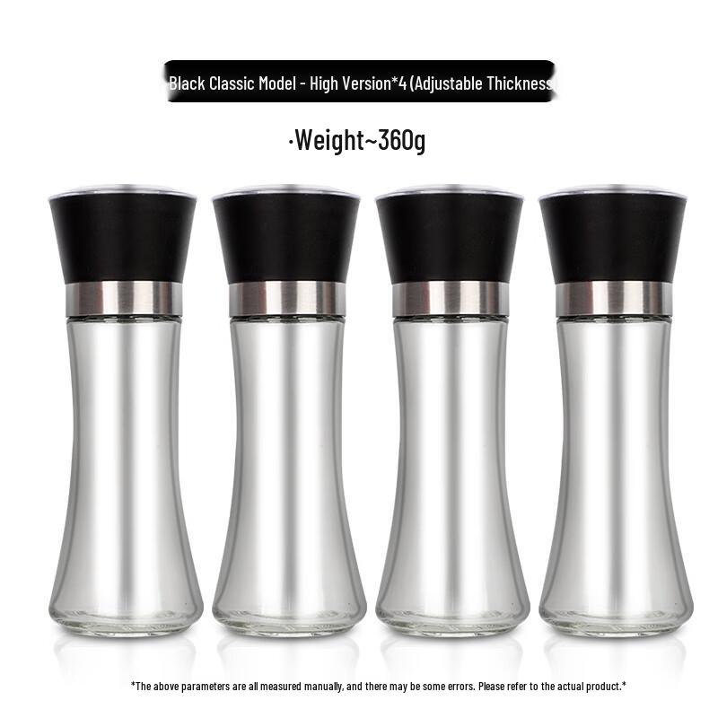 Zhaoran Classic Adjustable Glass Pepper Grinder