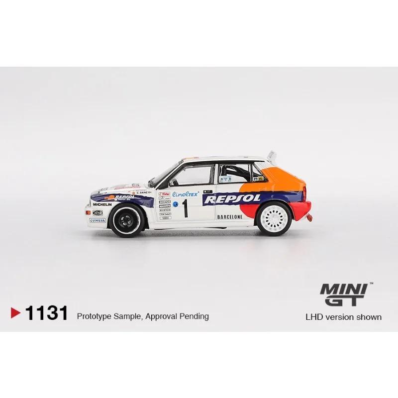 MINI GT 1:64 Lancia Delta HF Simulation Static Alloy Car Model, Boys' Holiday Gift Toy Collection Decoration Item.