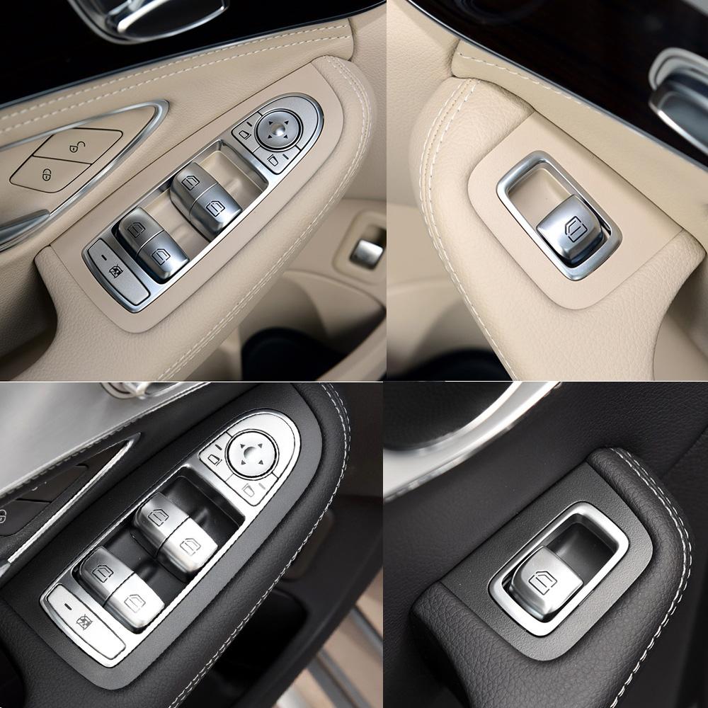 W205 W253 W213 W293 W222 Car Master Passenger Door Window Switch Button Cover Cap Replacement For Mercedes Benz C E GLC S Class Power Window 7