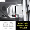 Car Inner Door Handle Bowl Panel Frame Decoration Cover Trim Carbon Fiber Style Accessories For Toyota Sienna XL40  - 2025