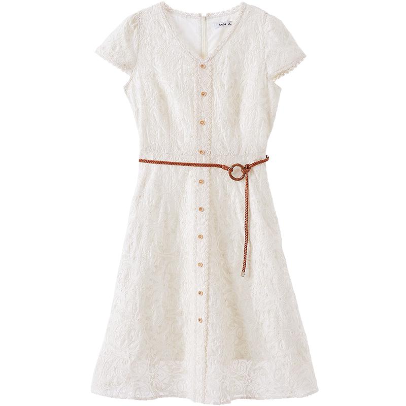 Betu Women s Lyocell A-Line Short Sleeve Dress L