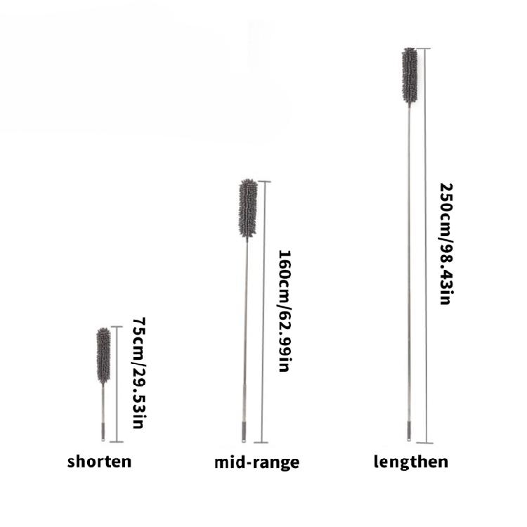 Ergonomic Handle Dust Brush Comfortable Grip Soft Microfiber Cleaning Brush for Ceiling Corner Wall Furniture High Area