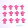 Z17 100pcs New Cartoon Cross Acrylic Bead Fresh Charms Minimalist Bracelet Spacer Accssories Material DIY Jewelry Gift Trend