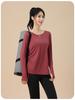 Women's Plus Size Long Sleeve Sports Top - Autumn Slimming, Breathable Yoga & Running T-shirt
