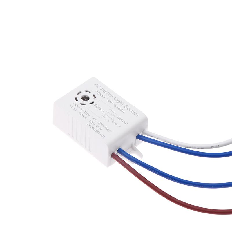 Zvukový spínač s hlasovým senzorem Modul LED Akustooptické ovládání Indukční spínač Automatický senzor detekce hlasového ovládání