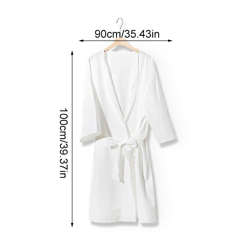 1 ks K pokožce šetrný měkký jednorázový župan cestovní bez parfemace domácí ne dusný koupací centra bílý pohodlná délka 100 cm