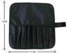 Made In Japan Makeup Brush Case with 8 Black Pockets,