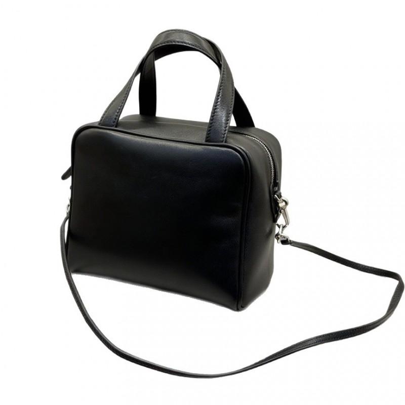 Minimalist Small Square Leather Crossbody Bag Genuine Lamb Skin Shoulder Women Daily Use