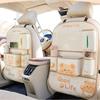 Car anti-kick pads, rear car seat back storage bags, cute cartoon anti-scratch and anti-dirt pads