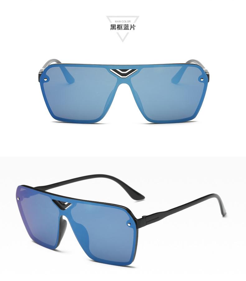 

New sunglasses men s and women s same sunglasses LI morning same sports cycling glasses Black frame blue mercury