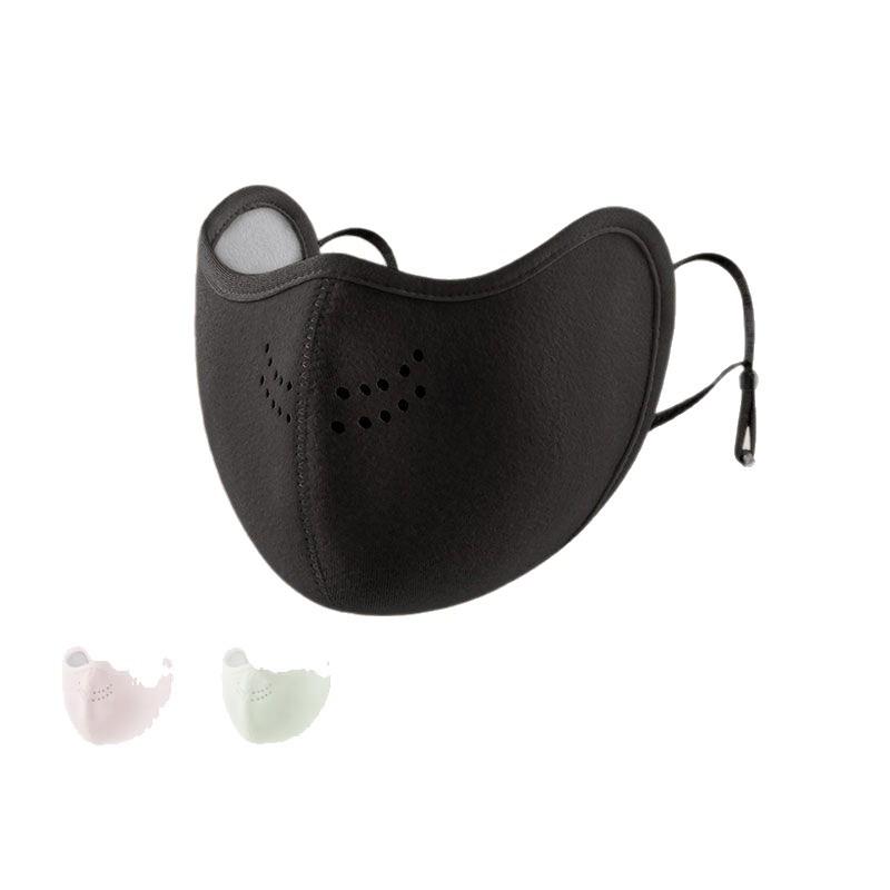 Australian Velvet 3D Face Mask - Thick, Warm, Washable, and Slimming for Autumn/Winter Outdoor Cycling.