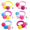 Elásticos de Cabelo Sem Amassar Pompom Colorido Prendedor de Cabelo Elástico Princesa Toalha Sem Costura Prendedor de Rabo de Cavalo