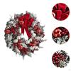 Artificial Christmas Wreath for Door Display, Flocked Design Home and Office