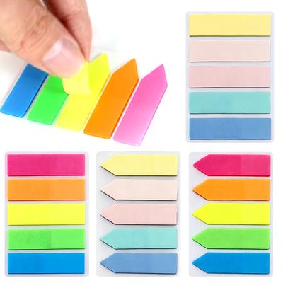1Book/Set Multiple Colors Index Stickers PET Macaron/Morandi Color Self Adhesive Marking Sticker 100Sheets/Book Sticky Notes ZYF