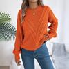 Women S Casual Solid V Neck Lantern Sleeve Pullover Sweater