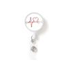 1pc Marble Nurse Doctor Badge Reel Retractable ID Badge Holder  Key Ring ID Name Card Office Supplies Porta Credencial