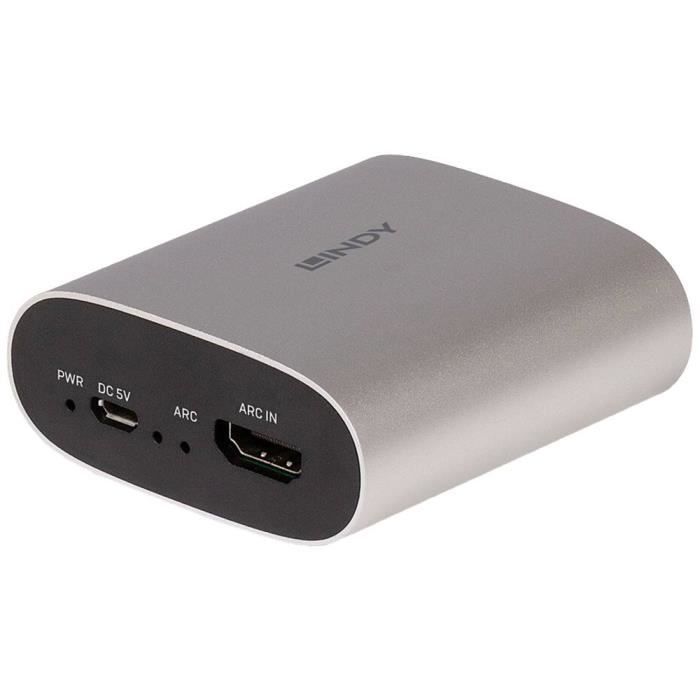 Convertisseur audio - lindy - 38362 - hdmi vers rca - conversion numérique vers analogique - noir