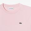 LacoSTe Women S baSic Crewneck ShorT Sleeve T ShirT [lighT Pink]