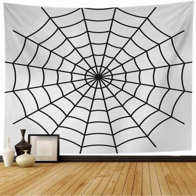 Spider Web Tapestry Black Scary Design Tapestry Creepy Textures Spooky Tapestry Wall Hanging Blanket Bedroom Living Room Decor