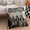 Fashion Iconic LLed ZeppelinS Rock Cushion Cover Throw Pillow Cover Hidden Button Durable Polyester Chair Cushion