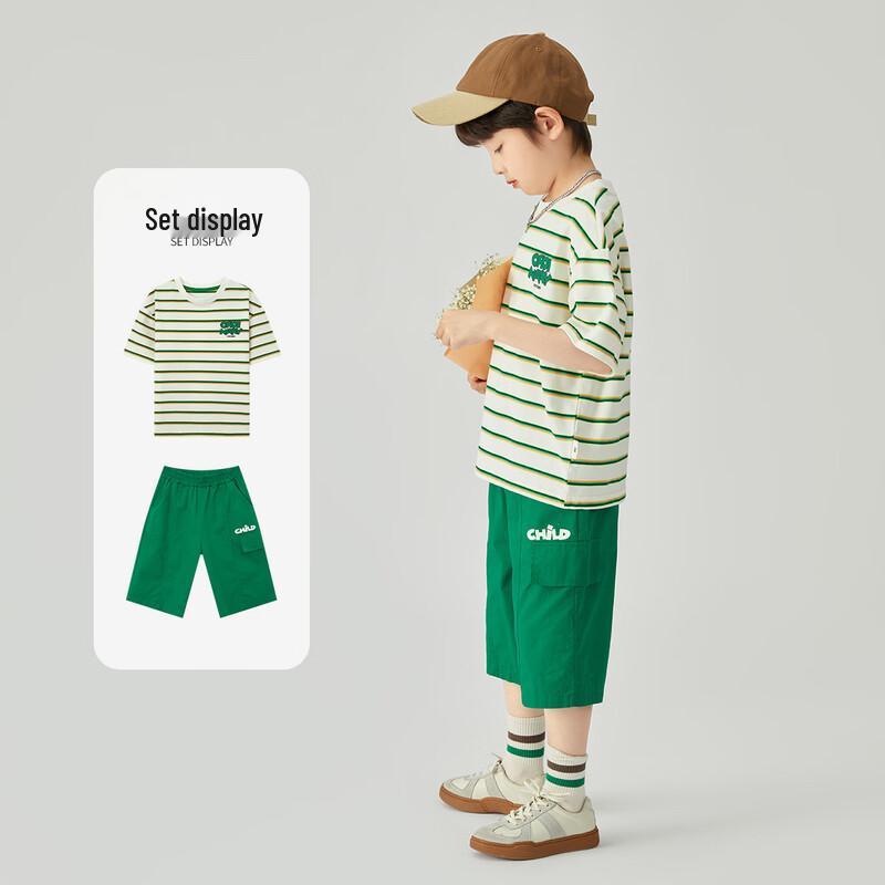 Boys  Summer Casual T-shirt & Shorts Set 120
