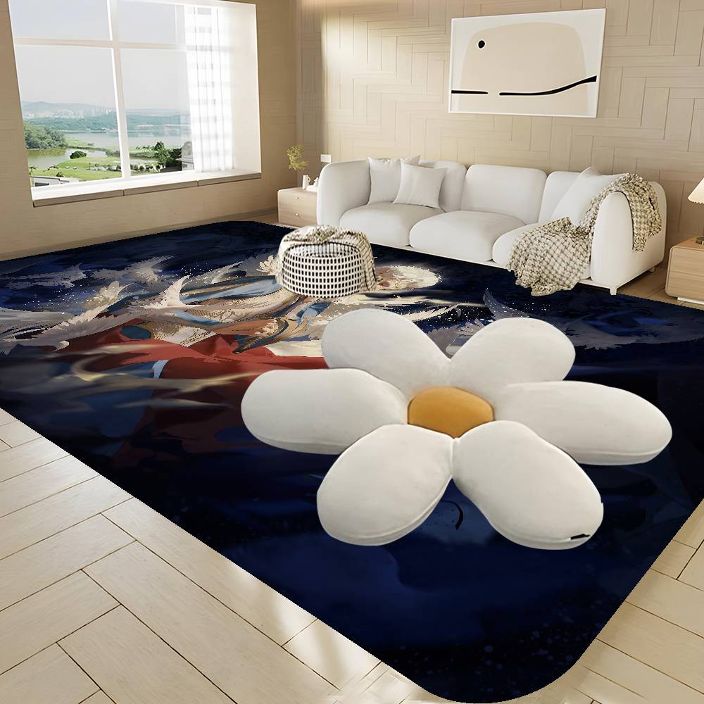 A-Astarion Fußmatte Waschbar Rutschfest Wohnzimmer Sofas Stühle Bereichsmatte Küchen-Fußmatte Teppich