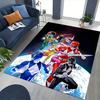 1 Stück Power Rangers Anime Cartoon Design Bürostuhlmatte Rutschfeste Teppichmatte für Heimdekoration, Wohnzimmer, Schlafzimmer, Spielzimmer - Perfektes Geschenk für Fans!T023