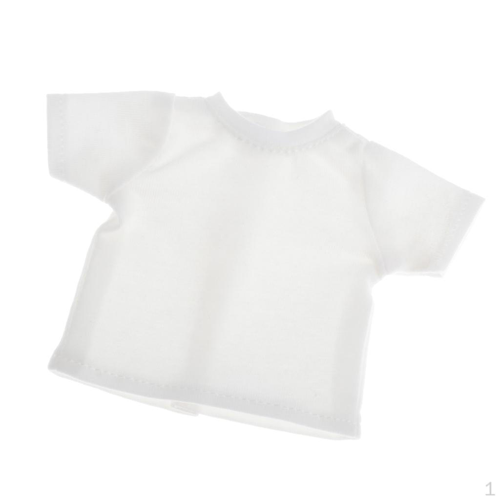 

- Повседневная футболка с коротким рукавом / 6 больших аксессуаров белый