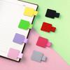 Creative PU Leather Self-Adhesive Pen Clip & Elastic Band Holder for Notebooks and Tablets
