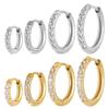 ASTM F136 Titanium CZ Hoop Earring 2.5mm Women Original Design Cartilage Ear Piercing Jewelry