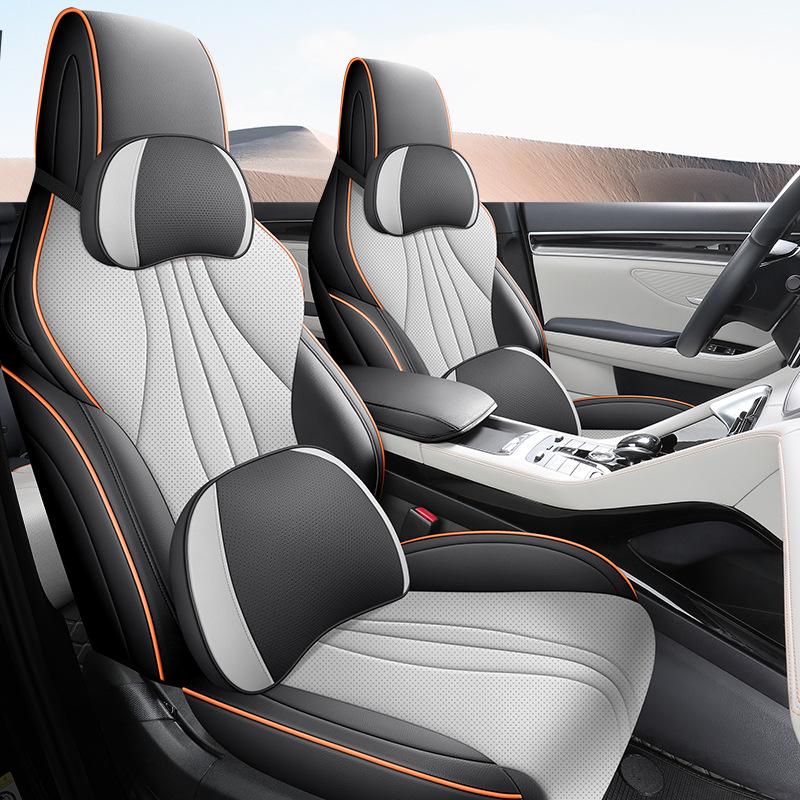 Song PRO Cartoon Leather Car Seat Cushion, Five-Seat Model, All-Season Use