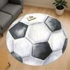 1pc Soccer Ball Round Chair Mat Area Rug - Non-Slip, Floor Mat for Office, Bedroom, and Indoor Decor C1125110