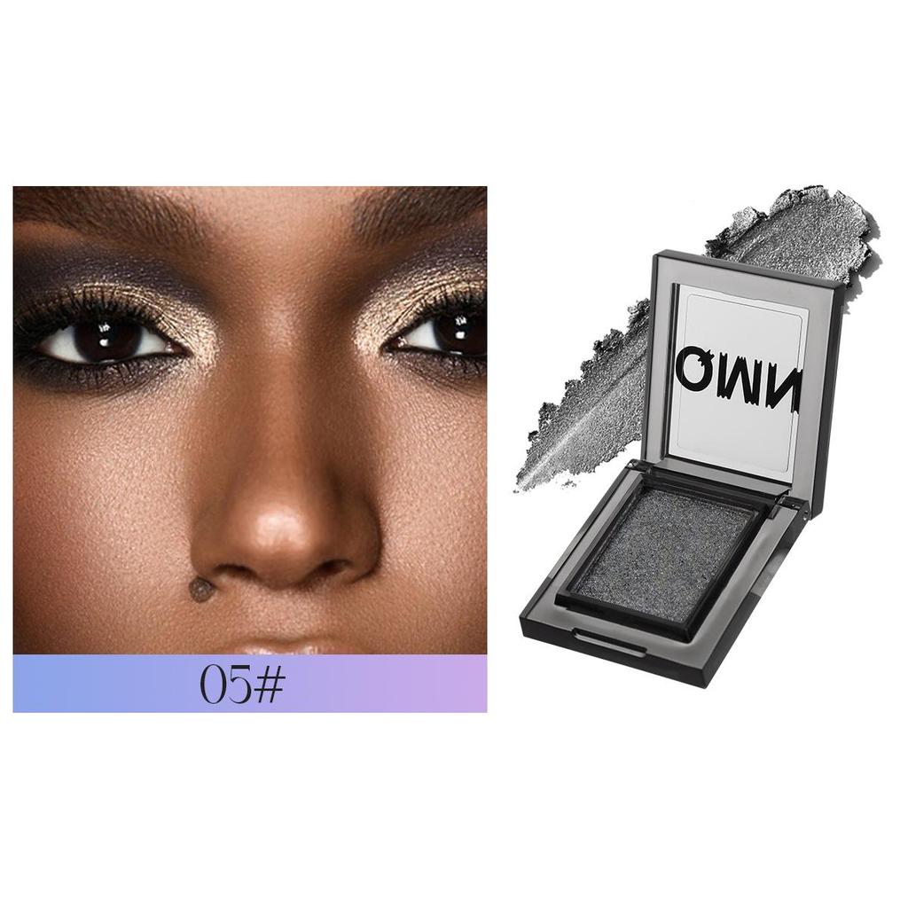 QMN Starry Night Pudră de fard de pleoape pentru evidențiere într-o singură culoare, evidențierea culorii perlate, în curs de dezvoltare, mătăsos de durată