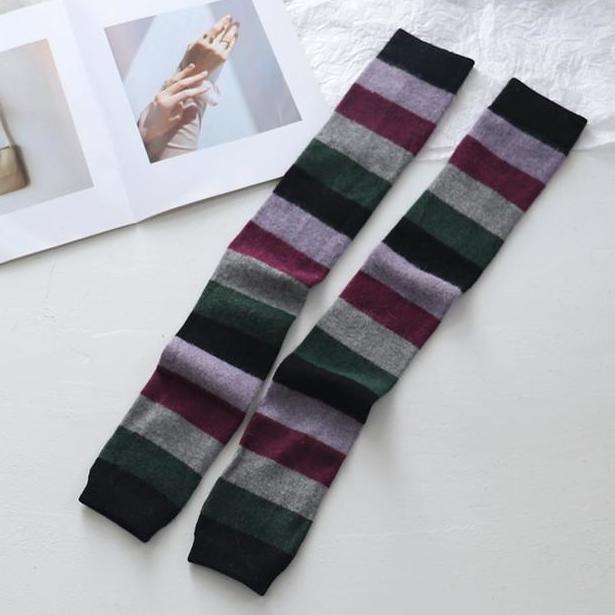 

Women Knee High Sock Boots Autumn Winter Slimming Thick Long Leg Warmers Boot Cuffs Thermal Over The Knee Socks One Size