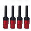 20 Pcs Taper Cone Lug Bolts Aluminum Alloy M12x1.5 Conical Seat Wheel Lug Bolts with Cap Red