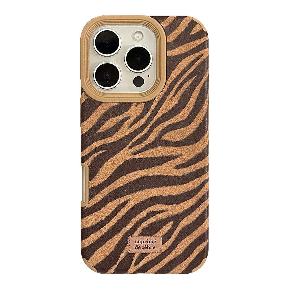 

Модный чехол для телефона из замши и овчины с принтом зебры для IPhone 16 17 15 14 13 Pro Max Ударопрочный задний чехол iPhone 13