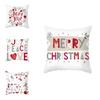 Luxurious Peach Skin Velvet Christmas Cushion Cover With Charming Santa Claus Print For Home