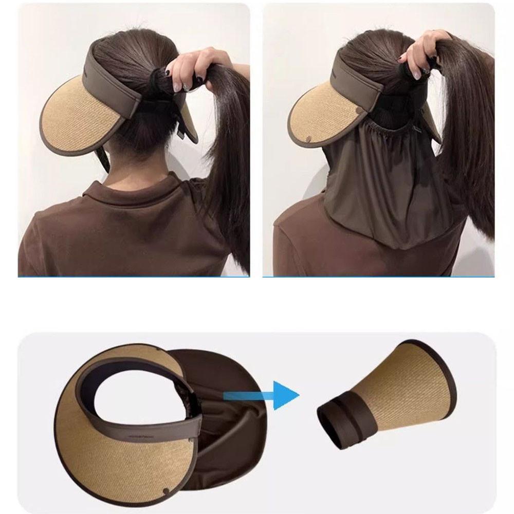 2025 New Sun Hat for Women Summer Outdoor Large Brim Straw Sun Hats